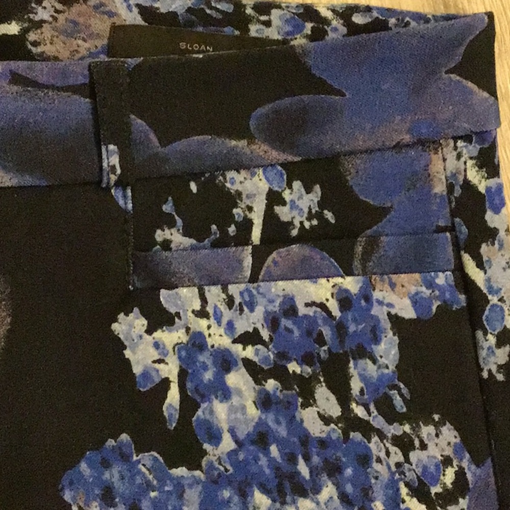 Floral Straight Leg Pants sz 8L - Picture 5 of 6